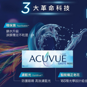 安視優〈歐舒適極潤〉高透氧矽水膠隱形眼鏡【30片裝】2盒