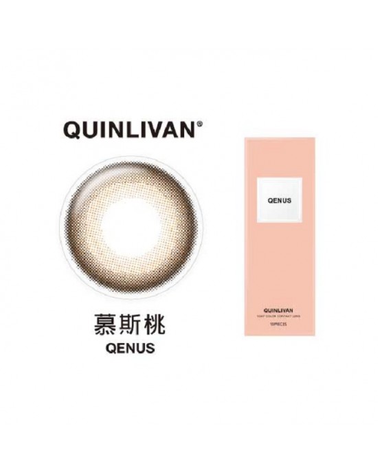 QUINLIVAN慕〈微美瞳〉彩色日拋隱形眼鏡【10片裝】(慕斯桃)
