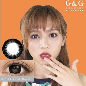 G&G〈星鑽&亮瞳〉彩色月彩拋隱形眼鏡【1片裝】2盒