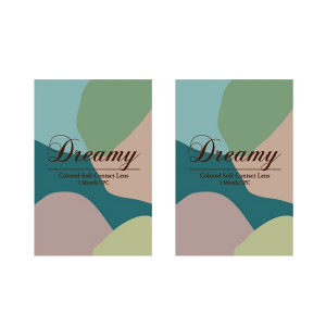 G&G〈夢幻系列〉彩色月彩拋隱形眼鏡【1片裝】2盒