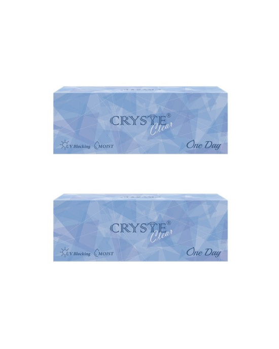 晶瞳〈CRYSTE〉透明日拋隱形眼鏡【30片裝】2盒