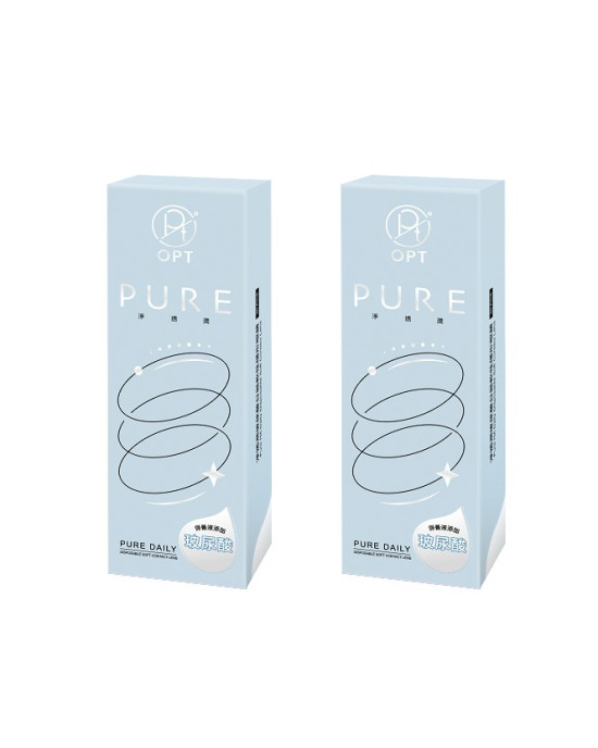 OPT〈淨透潤〉透明日拋隱形眼鏡【30片裝】2盒