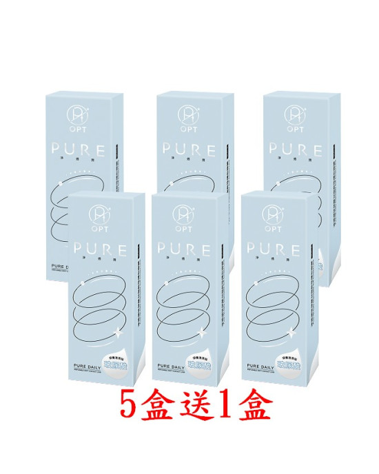 OPT〈淨透潤〉透明日拋隱形眼鏡【30片裝】5盒送1盒共6盒