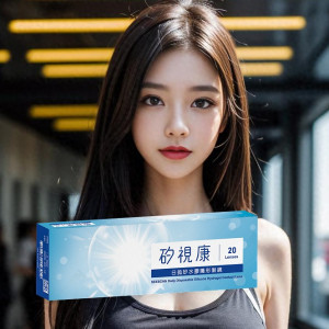 矽視康矽水膠日拋隱形眼鏡【20片裝】5盒送1盒共6盒加售服20片