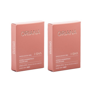 I-SHA愛依莎〈Oriana〉彩色隱形眼鏡【1片裝】2盒
