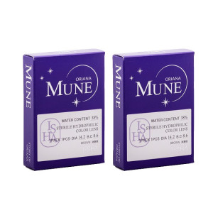 I-SHA愛依莎〈Mune〉彩色隱形眼鏡【1片裝】2盒