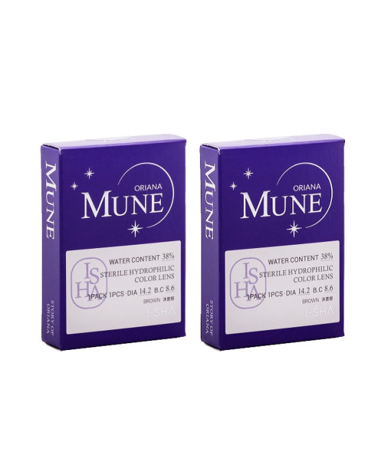 I-SHA愛依莎〈Mune〉彩色隱形眼鏡【1片裝】2盒