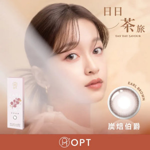 OPT〈日日茶旅〉彩色日拋隱形眼鏡【10片裝】2盒