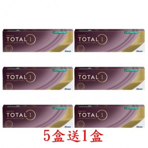 愛爾康DAILIES TOTAL1〈全涵氧〉散光日拋隱形眼鏡【30片裝】5盒送1盒共6盒