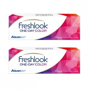 愛爾康FRESHLOOK®〈睛艷〉彩色日拋隱形眼鏡【10片裝】2盒
