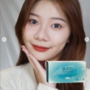 歐若拉〈AURORA〉矽水膠月拋隱形眼鏡【1片裝】5盒送1盒共6盒
