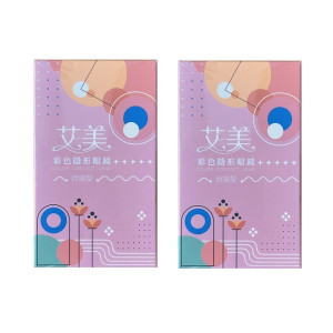 艾美〈悠活〉彩色月拋隱形眼鏡【1片裝】2盒