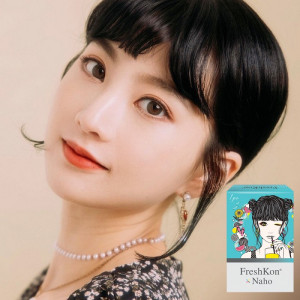 菲士康〈插畫〉彩色月拋隱形眼鏡【1片裝】2盒