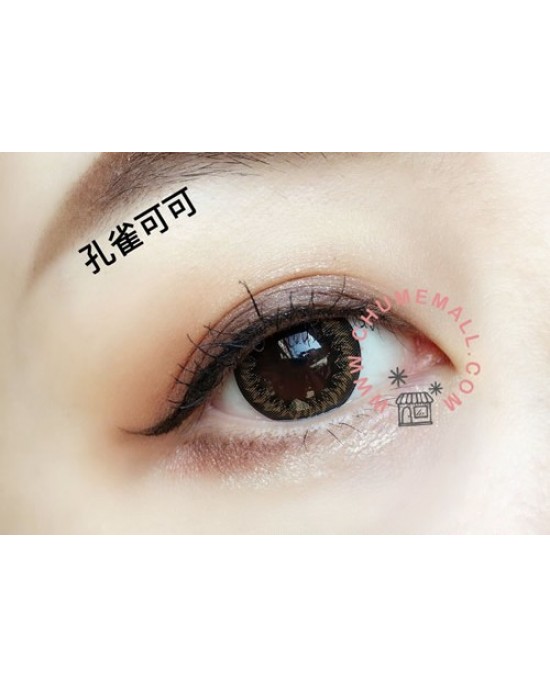 海昌〈孔雀系列〉彩色月拋隱形眼鏡【1片裝】6盒送2盒共8盒