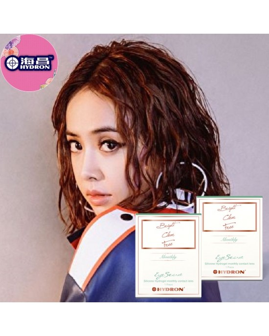 海昌美麗秘密矽水膠月拋隱形眼鏡【1片裝】4盒送2盒共6盒
