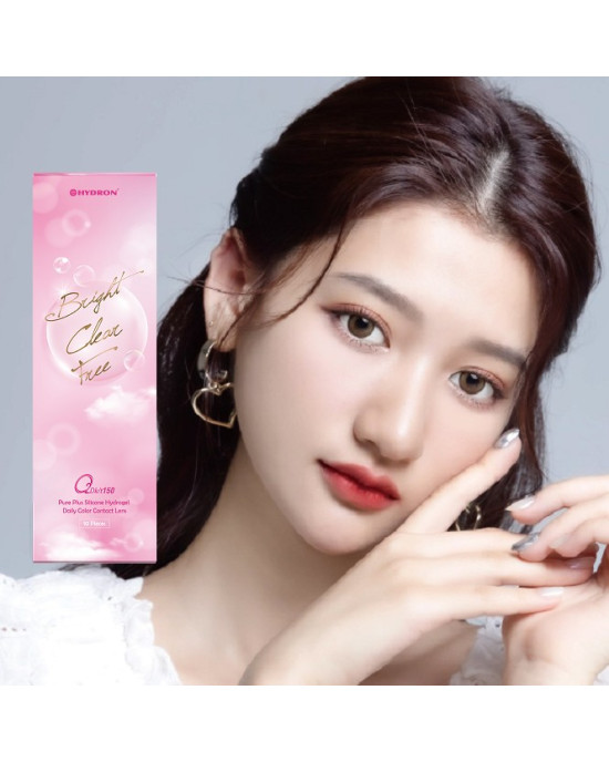 海昌〈純粹氧〉矽水膠彩色日拋隱形眼鏡【10片裝】3盒送1盒共4盒