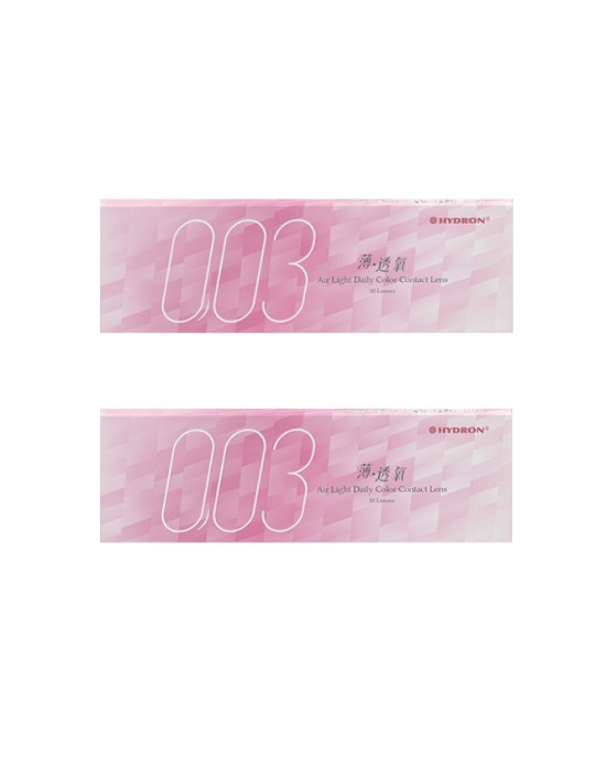 海昌〈003〉薄透氧彩色日拋隱形眼鏡【10片裝】2盒