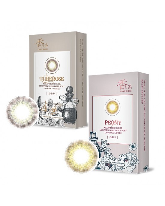 晶碩〈KAORI香水〉彩色月拋隱形眼鏡【3片裝】2盒